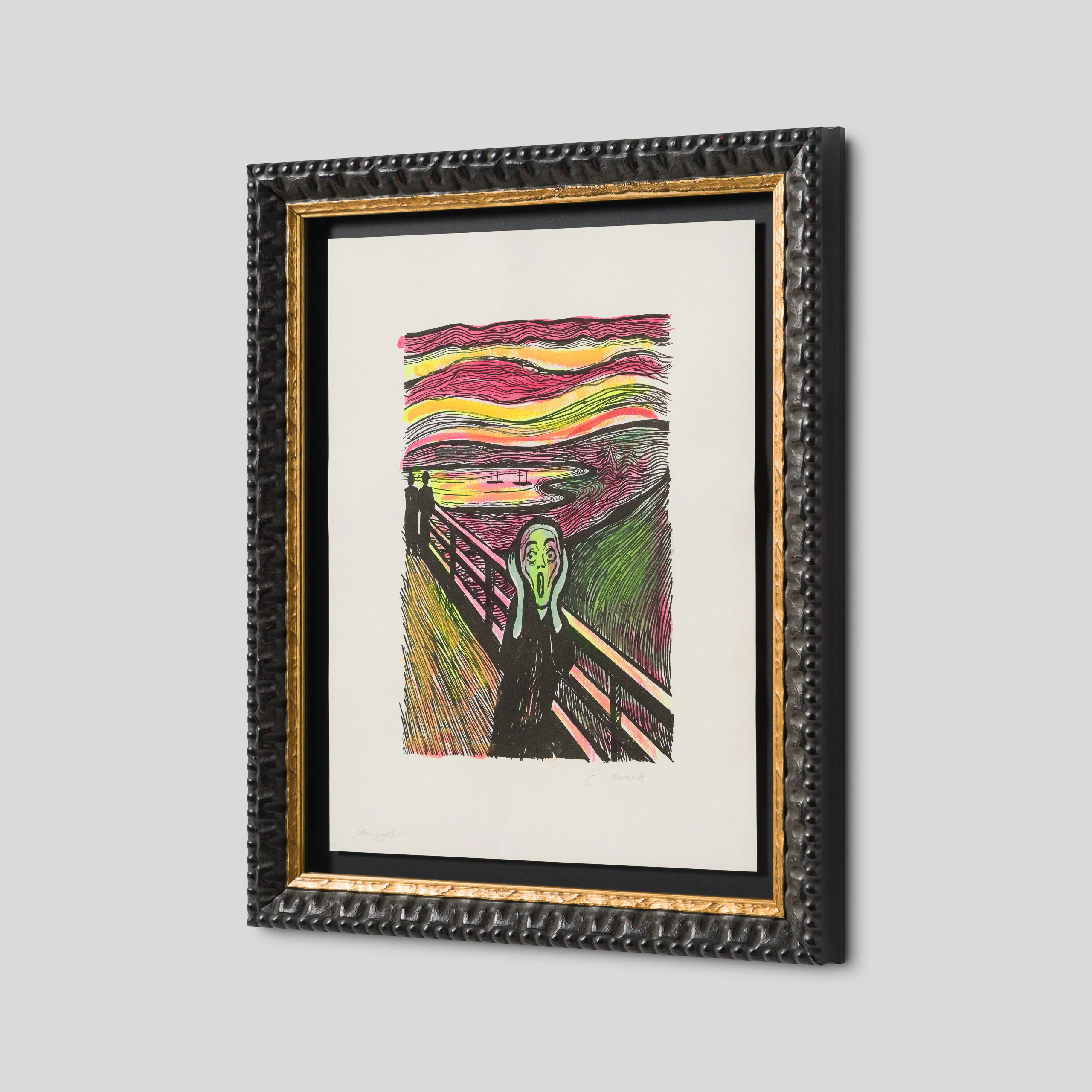 The Scream in the Style of Edvard Munch (1895) Unique IV - Image 5