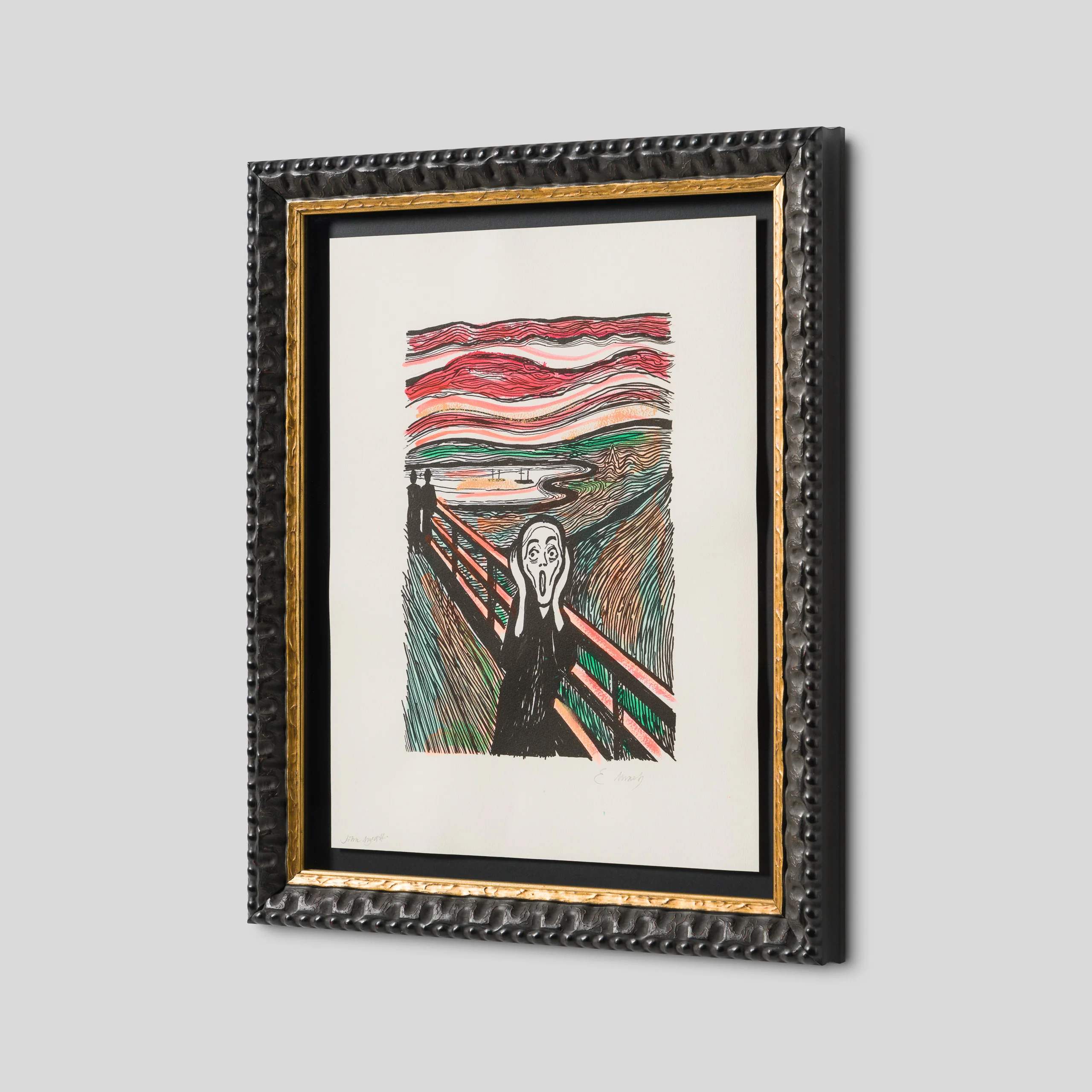 The Scream in the Style of Edvard Munch (1895) Unique V - Image 5