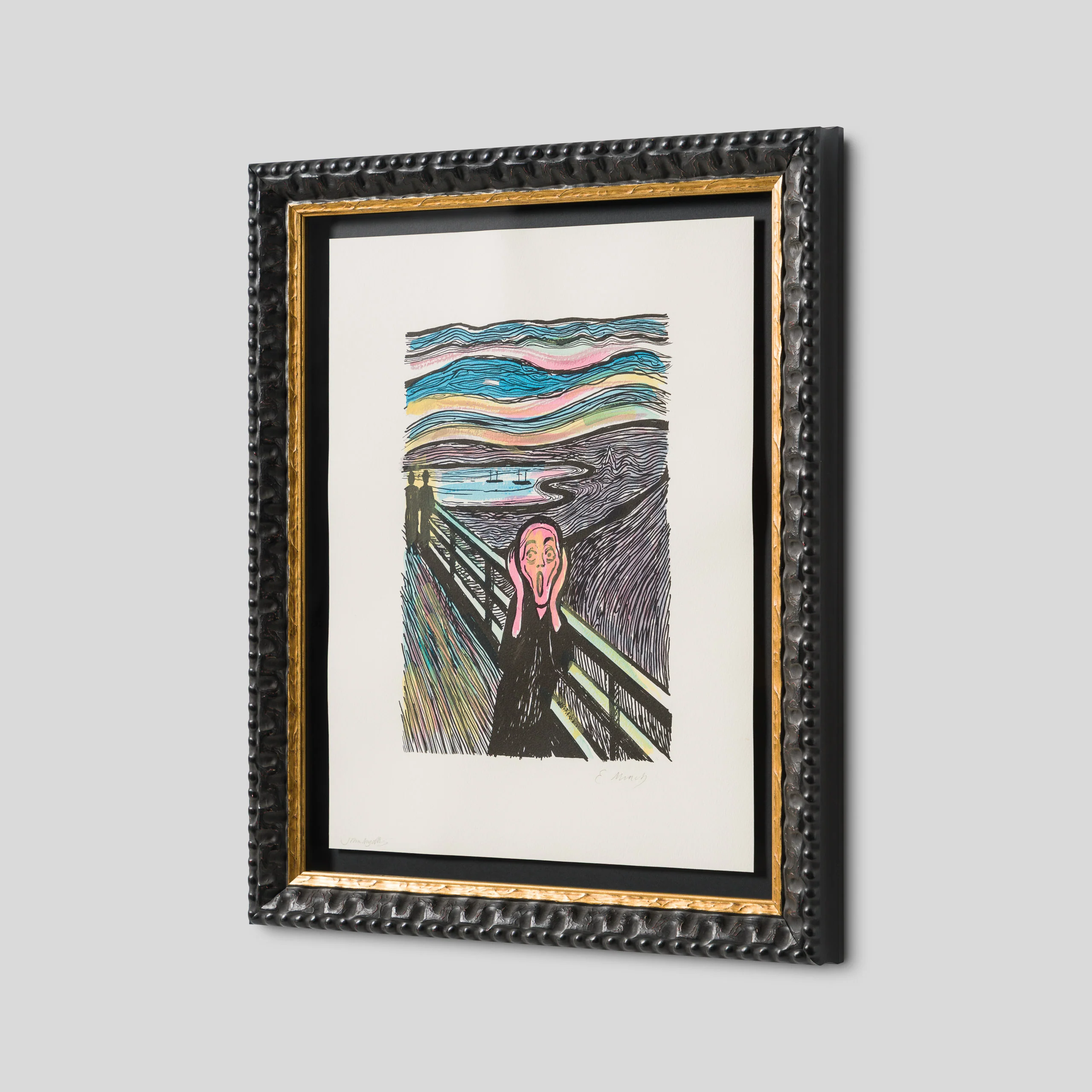 The Scream in the Style of Edvard Munch (1895) Unique XII - Image 5